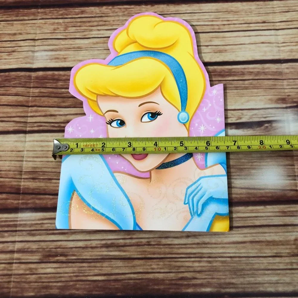 Hallmark Birthday Signature Cards ~Disney Cinderella Iconic Blue Honeycomb Gown